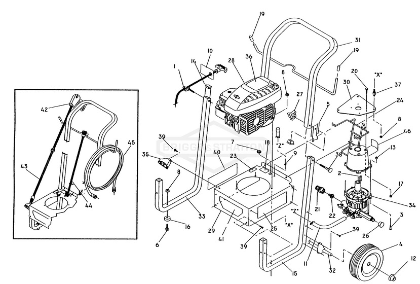 GENERAC 0616 parts breakdown